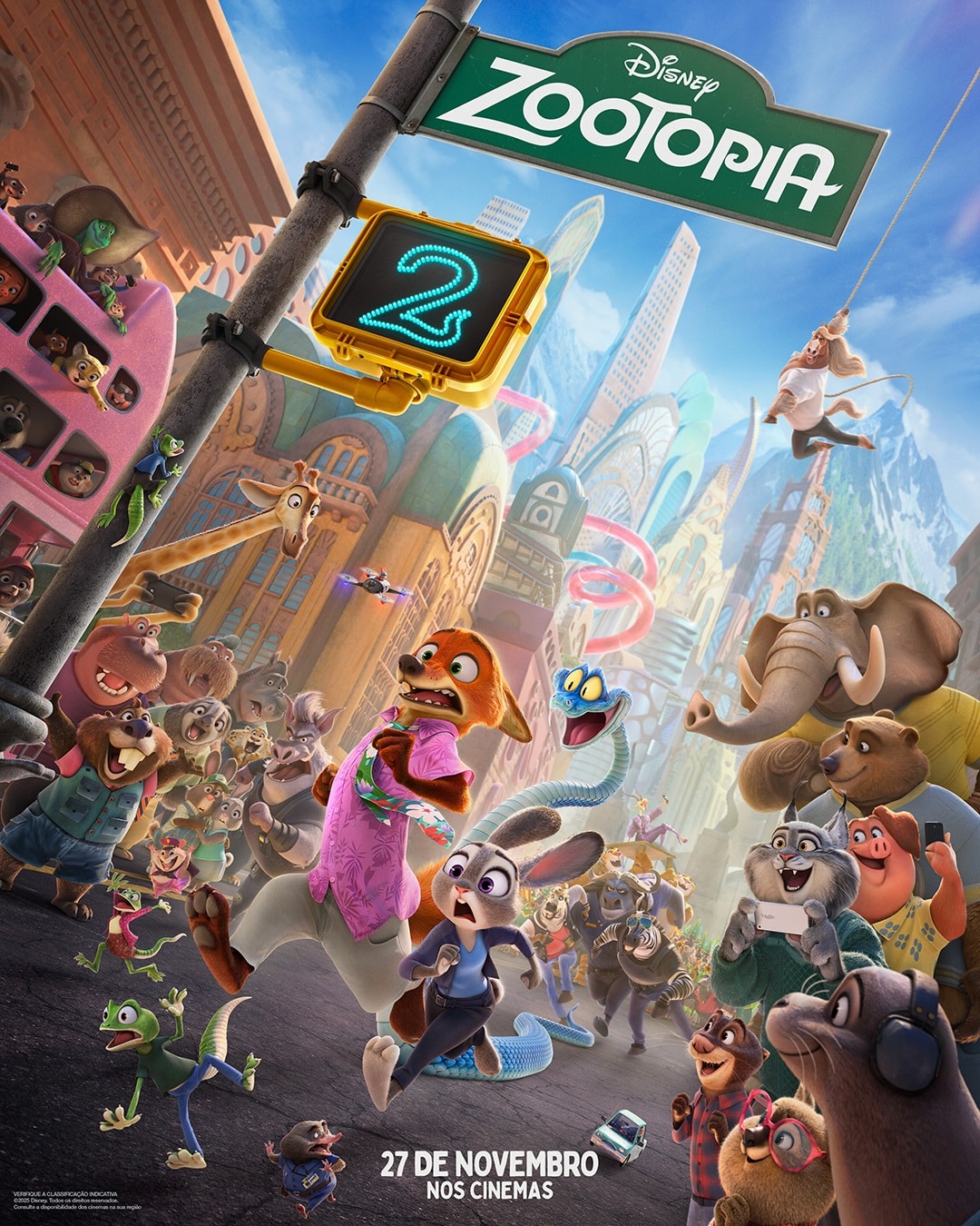 Zootopia-2-poster Zootopia 2 traz novos personagens, música inédita de Shakira e participações especiais