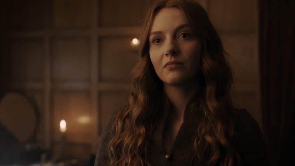 Ellen-MacKenzie Ellen pede perdão a Jocasta antes do casamento no último episódio de Outlander: Blood of My Blood