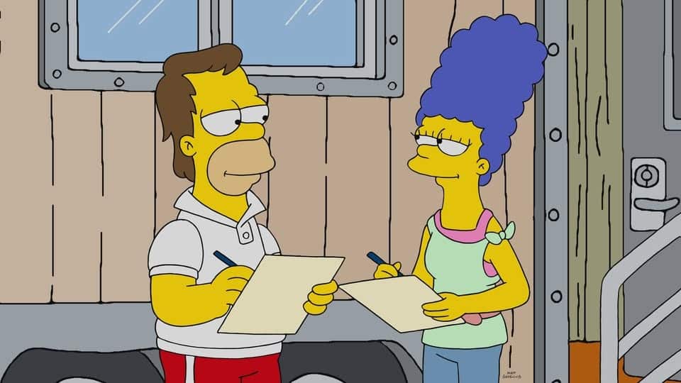 Homer-e-Marge-Simpson-jovens Produtor de Os Simpsons diz que Homer e Marge agora são Millennials: "não estou nem aí"