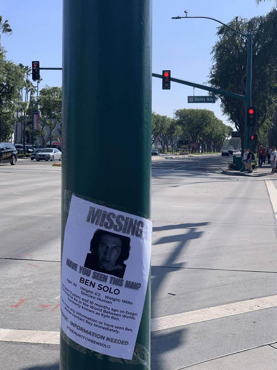 Procura-se Ben Solo: Fãs de Star Wars espalham cartazes de "desaparecido" nos Estados Unidos image-185 Procura-se Ben Solo: Fãs de Star Wars espalham cartazes de "desaparecido" nos Estados Unidos
