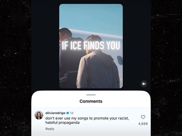 97e46380a9984630b93bbe206e1684bd_md Governo dos EUA responde Olivia Rodrigo após crítica por vídeo sobre deportação