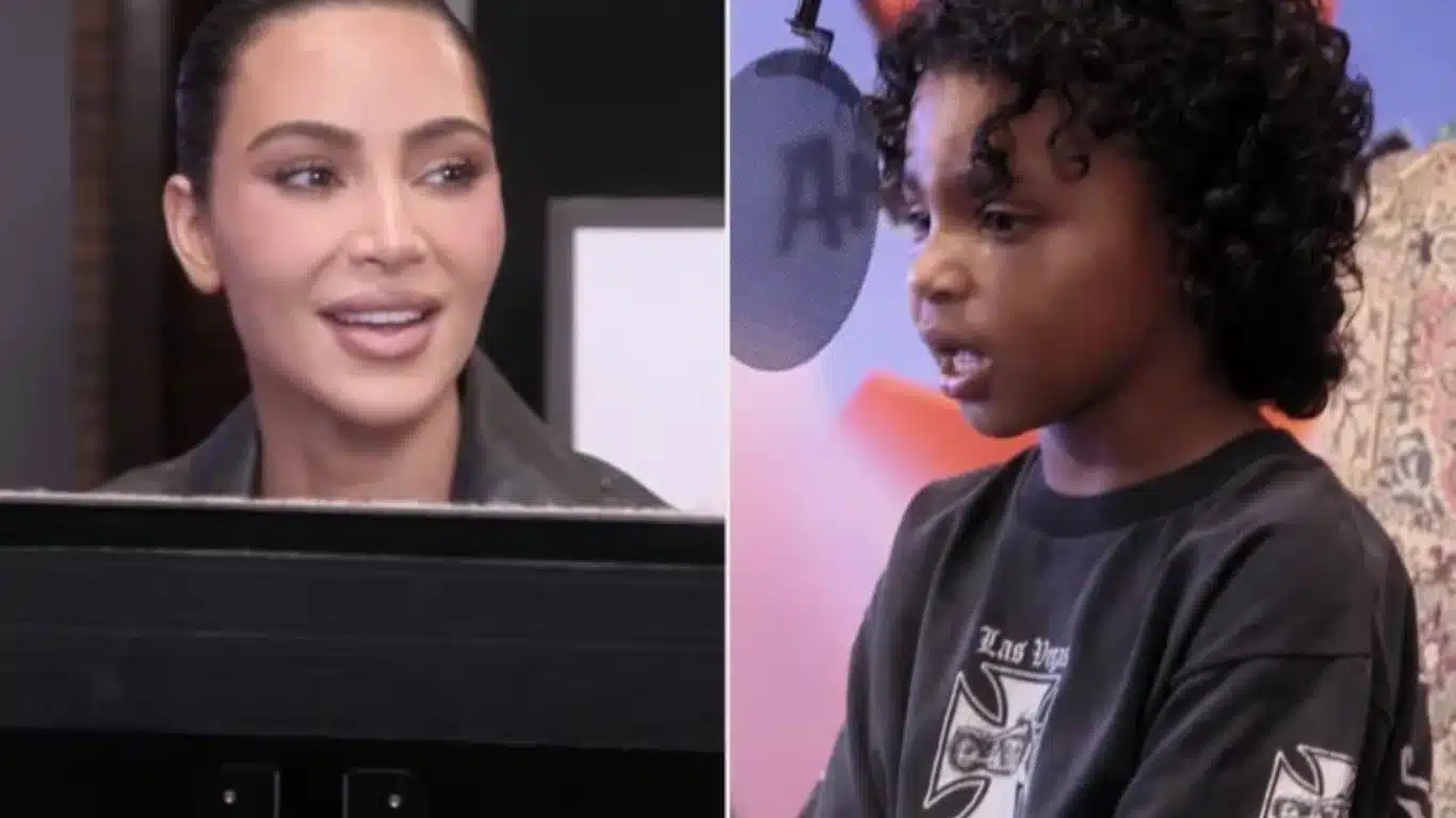 The Kardashians: Kim explica por que o caçula Psalm aparece tão pouco em público Kim-Kardashian-e-Psalm The Kardashians: Kim explica por que o caçula Psalm aparece tão pouco em público