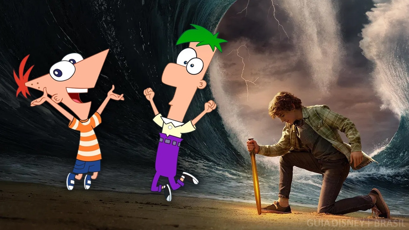 Phineas-e-Ferb-Percy-Jackson Especial de Phineas e Ferb faz recapitulação de Percy Jackson antes da segunda temporada