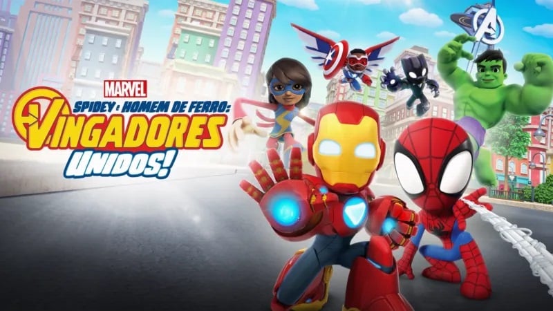 Spidey-e-Homem-de-Ferro-Vingadores-Unidos Homem-Aranha e Homem de Ferro se unem em nova animação lançada hoje no Disney+