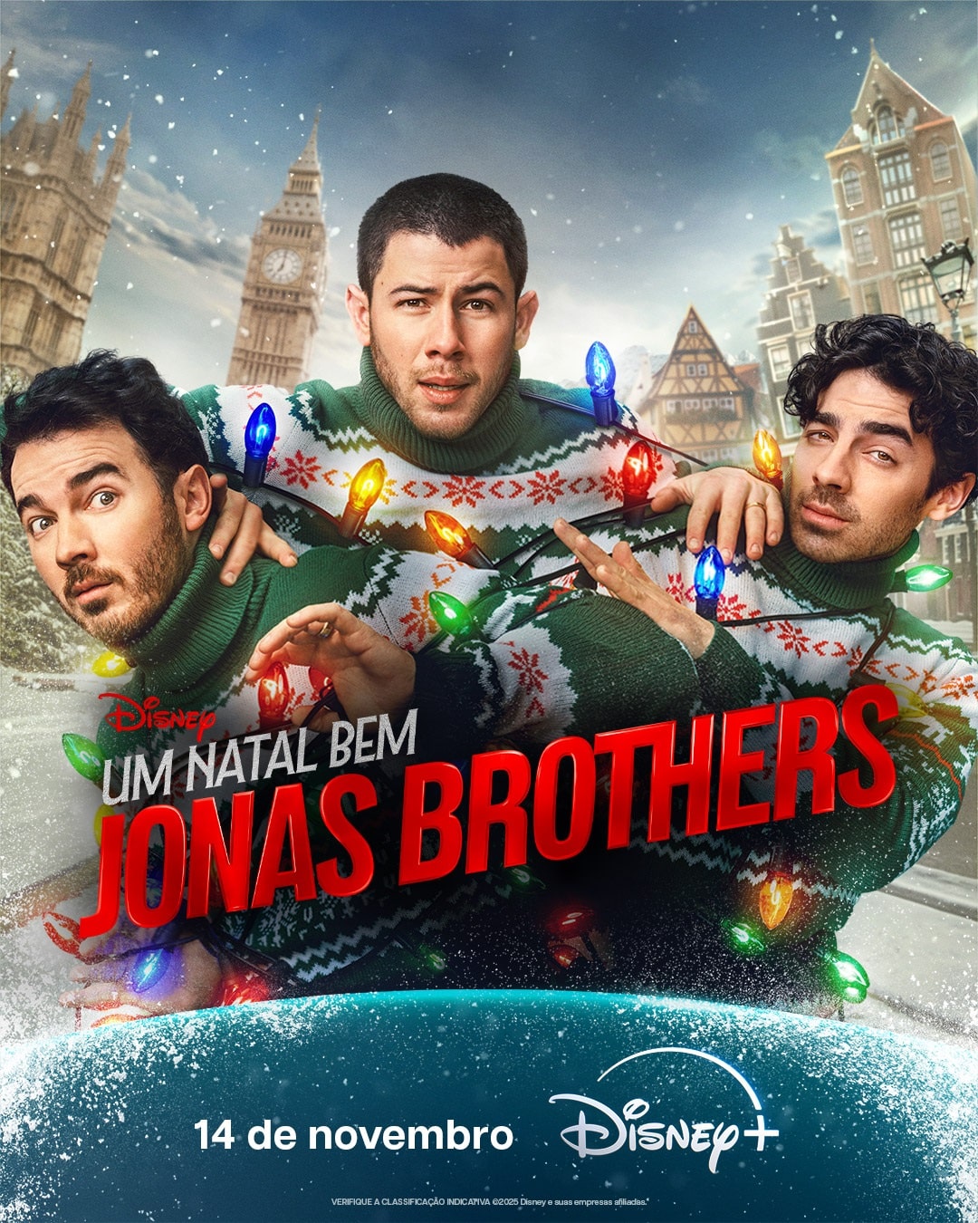 Um Natal Bem Jonas Brothers revela trailer e elenco cheio de estrelas Um-Natal-bem-Jonas-Brothers-Poster Um Natal Bem Jonas Brothers revela trailer e elenco cheio de estrelas
