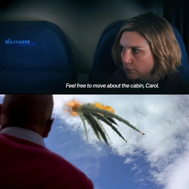 Wayfarer-Pluribus-e-Breaking-Bad Rhea Seehorn cai em pegadinha genial com astro de Better Call Saul em Pluribus