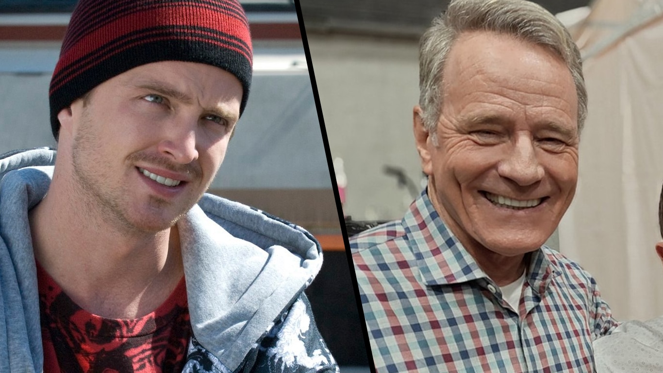 Bryan Cranston divulga retorno de Malcolm e Aaron Paul reage com piada de Breaking Bad Aaron-Paul-e-Bryan-Cranston Bryan Cranston divulga retorno de Malcolm e Aaron Paul reage com piada de Breaking Bad