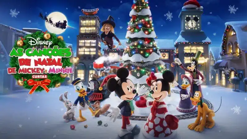 As-Cancoes-de-Natal-de-Mickey-e-Minnie-DisneyPlus Disney+ adiciona várias temporadas de O Rei do Pedaço e episódios de Beyblade X