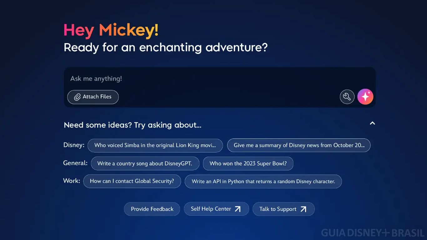 Disney avança com Inteligência Artificial e já testa DisneyGPT e o ambicioso "Jarvis" DisneyGPT Disney avança com Inteligência Artificial e já testa DisneyGPT e o ambicioso "Jarvis"