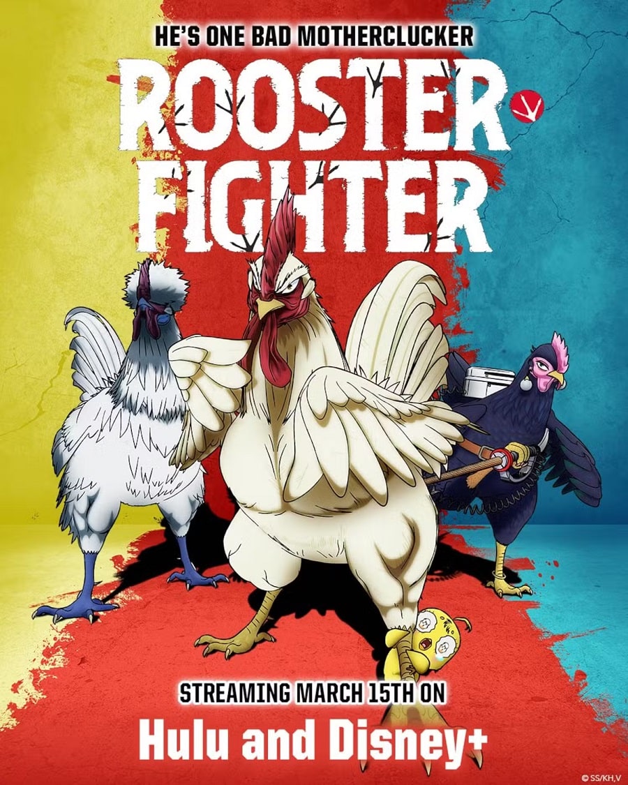 Rooster-Fighter-poster1 Anime mais insano do ano? Rooster Fighter já nasce como cult improvável do Disney+