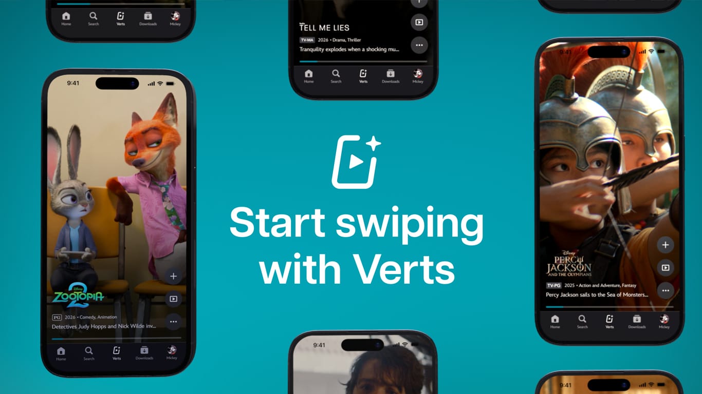 Disney-Plus-Verts Disney+ lança Verts, feed de vídeos verticais e nova forma de assistir filmes e séries