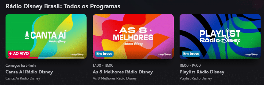 image-19 Rádio Disney chega ao Disney+ com transmissão ao vivo; Veja como funciona