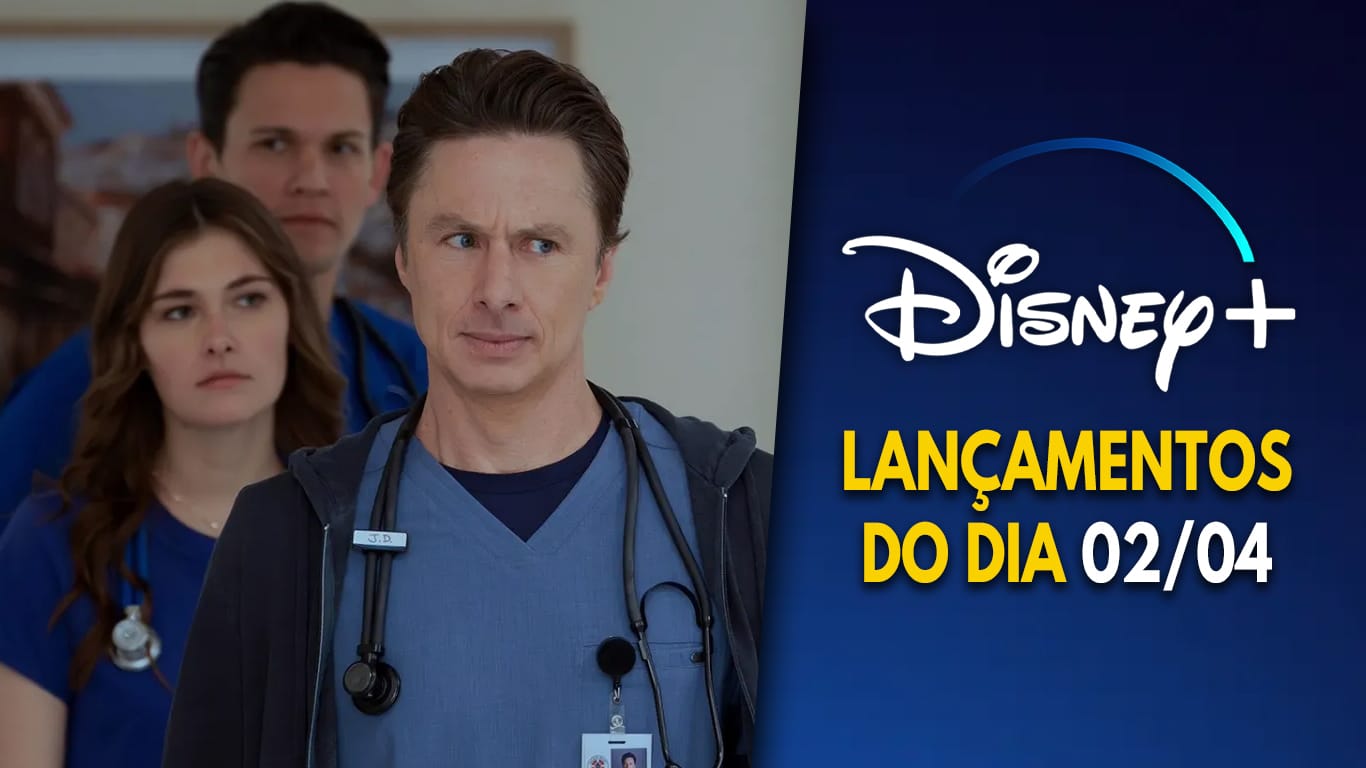 Lancamentos-Disney-Plus-do-dia-02-04-2026 J.D. foi excluído do churrasco de Turk no novo episódio de Scrubs no Disney+