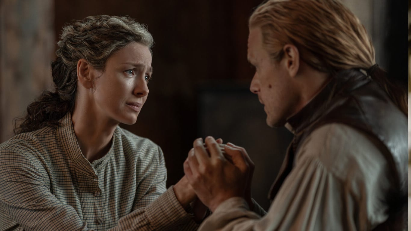Outlander-Claire-e-Jamie Outlander mata personagem querido e autora dos livros critica: "covardes demais"