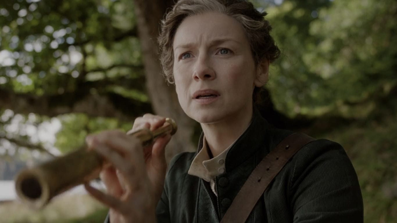 Claire-em-Outlander Entenda tudo o que acontece em "Pharos", o penúltimo capítulo de Outlander