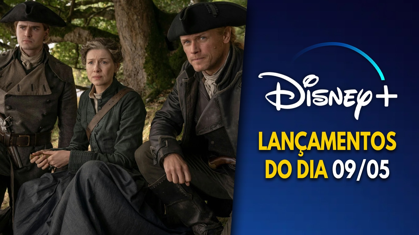 Lancamentos-Disney-Plus-do-dia-09-05-2026 Outlander lança penúltimo episódio com missão de resgate
