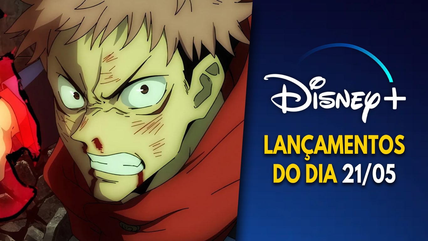 Lancamentos-Disney-Plus-do-dia-21-05-2026 1ª temporada de Jujutsu Kaisen chega ao Disney+ com dublagem em português