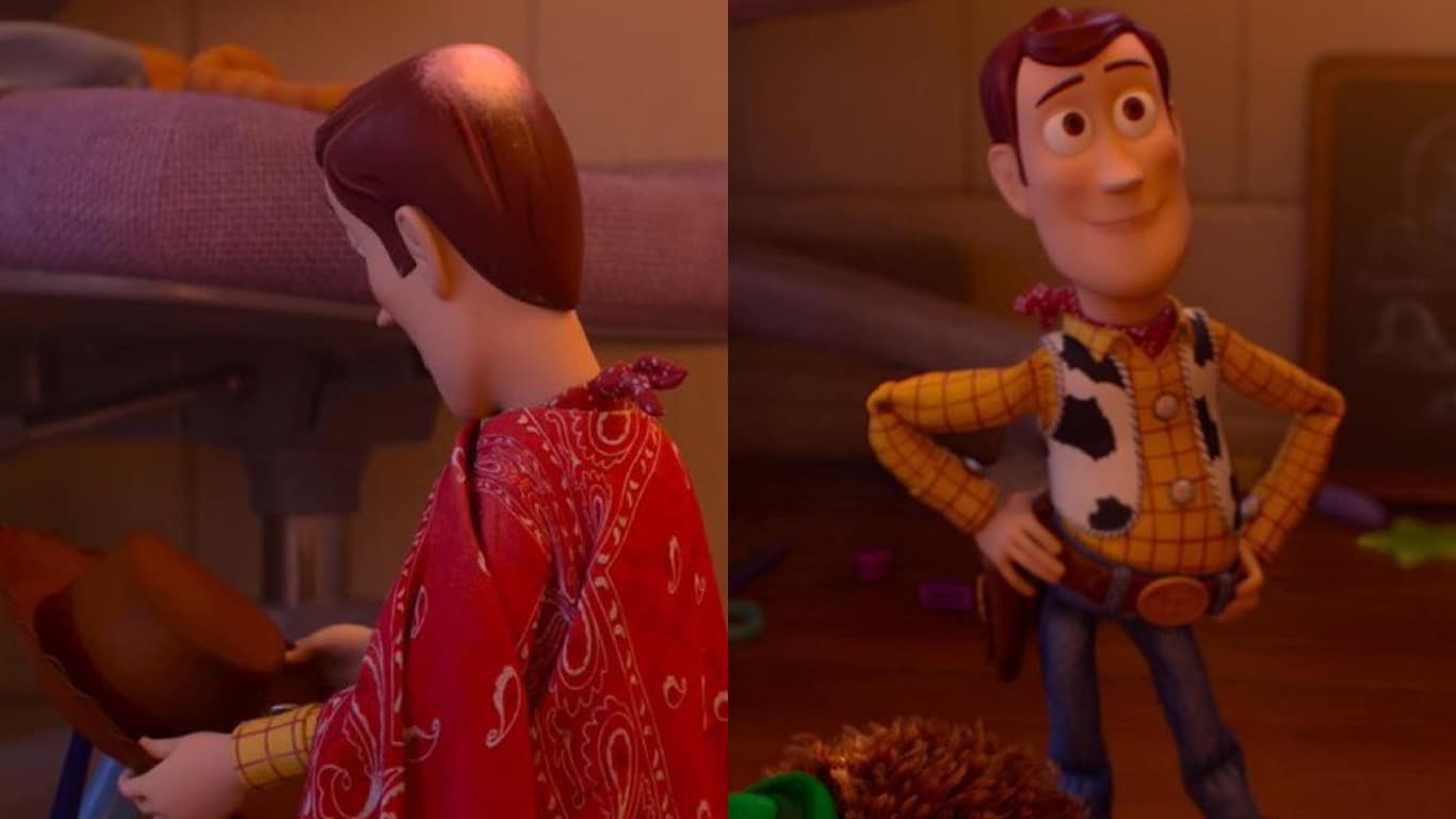 Woody-Calvo-e-Gordo-Toy-Story-5 Toy Story 5 revela um Woody irreconhecível, e Tom Hanks explicou o motivo