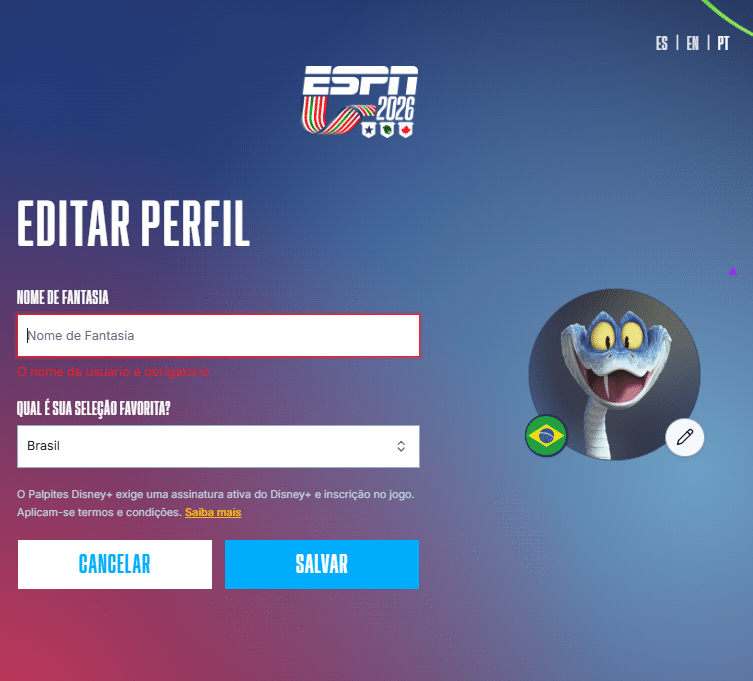 Disney+ lança jogo de palpites para a Copa do Mundo 2026 image-3 Disney+ lança jogo de palpites para a Copa do Mundo 2026