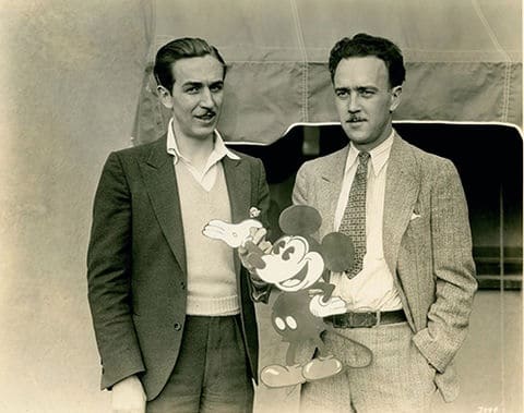 Neta de Ub Iwerks prepara novo filme sobre os parques da Disney Walt-Disney-e-Ub-Iwerks Neta de Ub Iwerks prepara novo filme sobre os parques da Disney