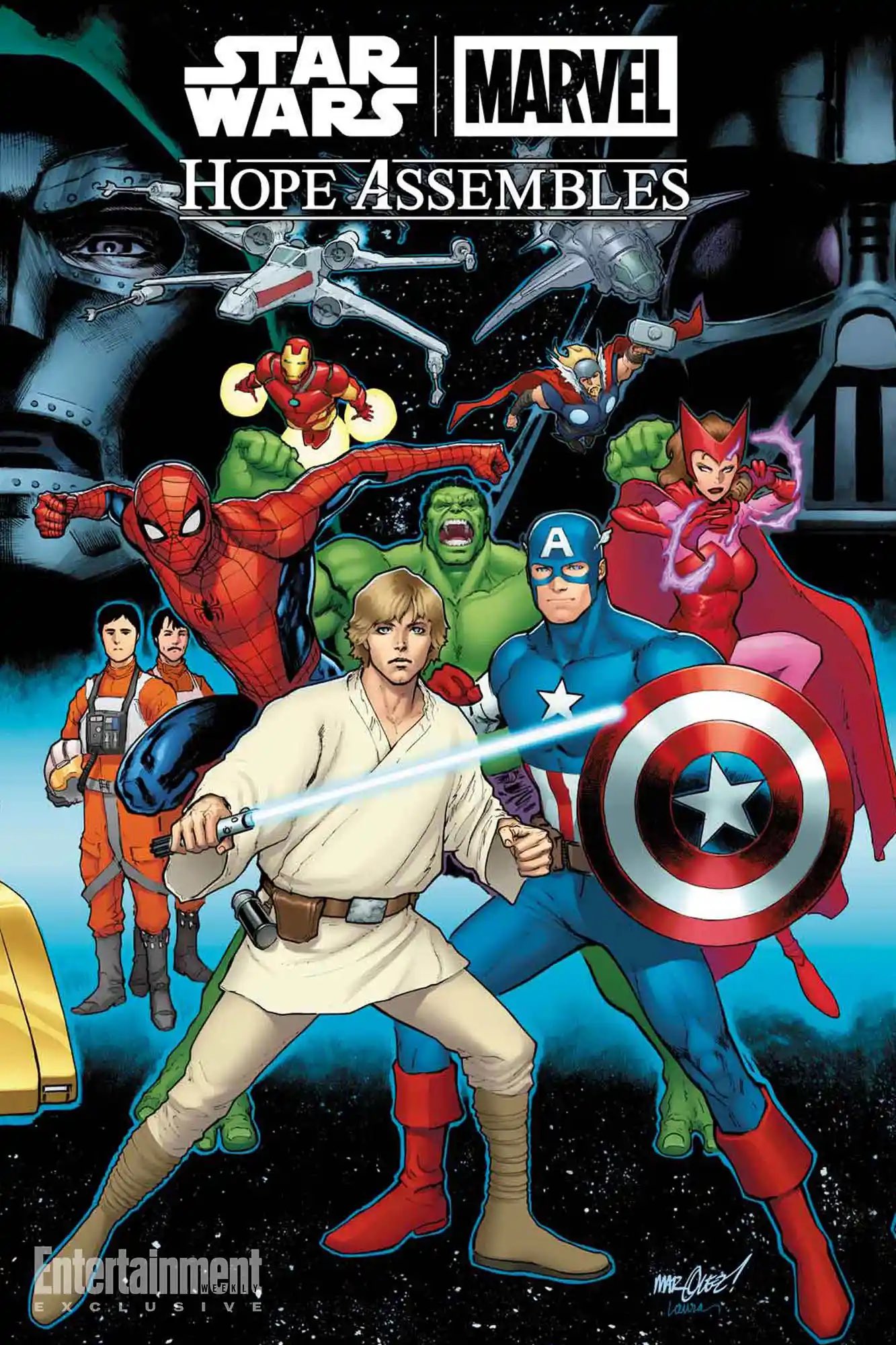 1000201541 Marvel e Star Wars terão primeiro crossover oficial, com Luke, Homem-Aranha, Vader e Doutor Destino