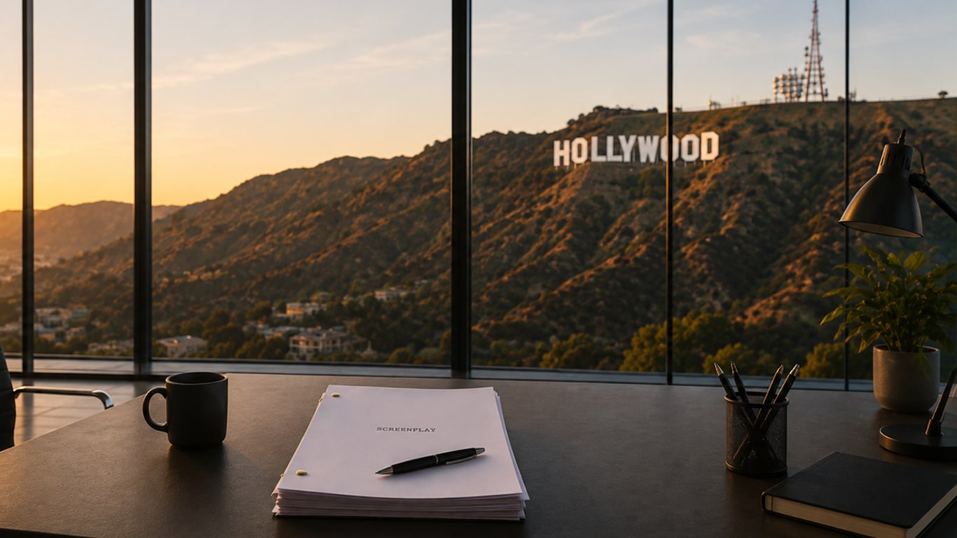 Empregos para roteiristas despencam 27%, mas relatório não culpa a inteligência artificial Letreiro-Hollywood Empregos para roteiristas despencam 27%, mas relatório não culpa a inteligência artificial