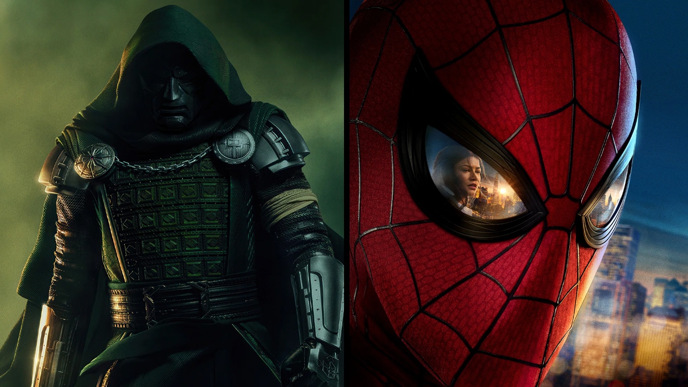 Vingadores-Doutor-Destino-e-Homem-Aranha-Um-Novo-Dia Pré-venda de Vingadores: Doutor Destino já supera Homem-Aranha: Um Novo Dia em 65%