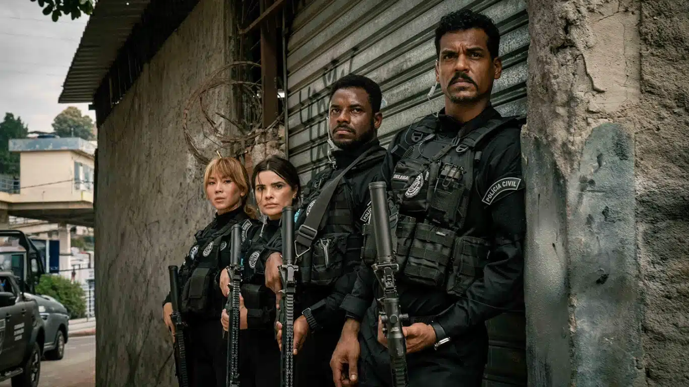 1000209850 Delegacia de Homicídios conclui filmagens com Marcelo Serrado, Danni Suzuki e mais