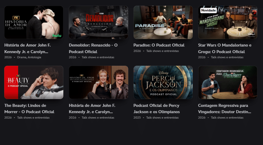 Disney+ vai dobrar opções de podcasts em vídeo nos próximos meses image-4 Disney+ vai dobrar opções de podcasts em vídeo nos próximos meses