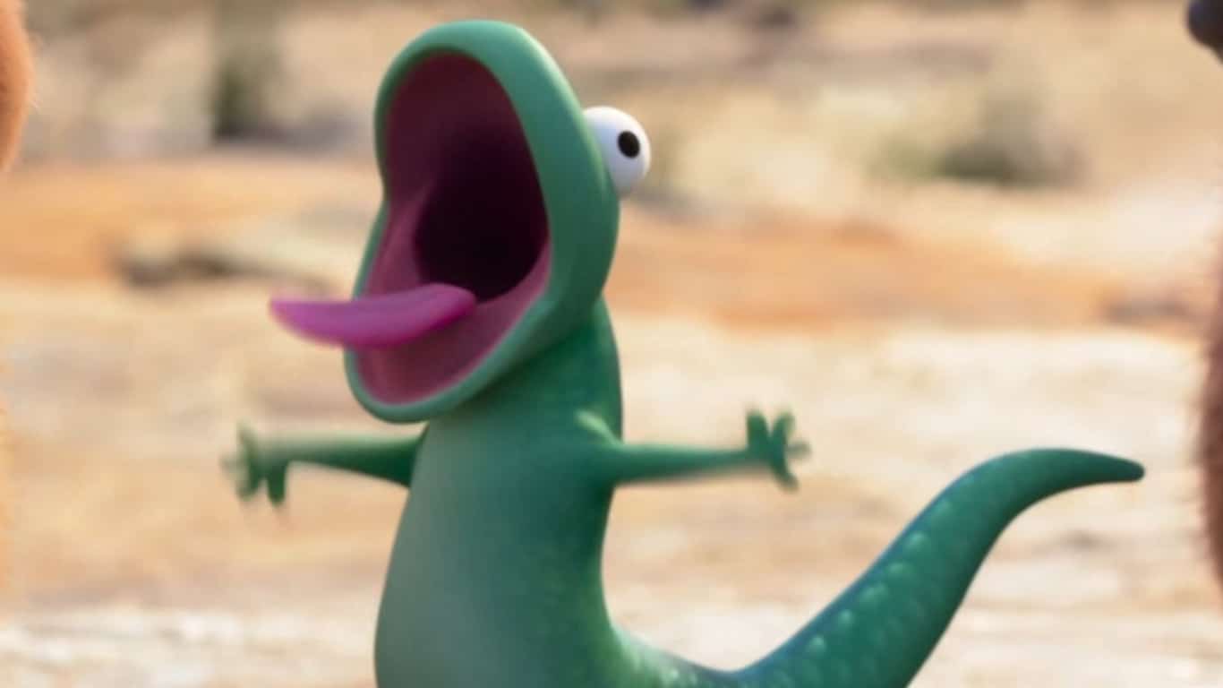 Tom-Lagarto-Cara-de-um-focinho-de-outro Lagarto Tom virou febre por causa de um vídeo que a Disney inicialmente não queria mostrar